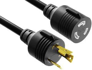 Cable Leader 15ft NEMA L5-30P to NEMA L5-30R Heavy Duty Locking Power Extension Cord, 10AWG, 30A/125V, SJTW, Black, UL Listed, for Server Rack & PDU Cable Leader 15ft NEMA L5-30P to NEMA L5-30R Heavy Duty Locking Power Extension Cord, 10AWG, 30A/125V, SJTW, Black, UL Listed, for Server Rack & PDU