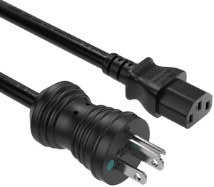 Cable Leader 25ft NEMA 5-15P to C13 Heavy Duty Power Cord, 14 AWG SJT 15A/125V, Black - PC, Monitor & Computer AC Power Cord, UL Listed Cable Leader 25ft NEMA 5-15P to C13 Heavy Duty Power Cord, 14 AWG SJT 15A/125V, Black - PC, Monitor & Computer AC Power Cord, UL Listed