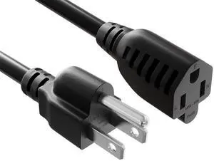 Cable Leader 50ft NEMA 5-15P to NEMA 5-15R Power Extension Cord, 14AWG, 15A/125V, SJTW, Black, UL Listed, for Server Rack & PDU Cable Leader 50ft NEMA 5-15P to NEMA 5-15R Power Extension Cord, 14AWG, 15A/125V, SJTW, Black, UL Listed, for Server Rack & PDU