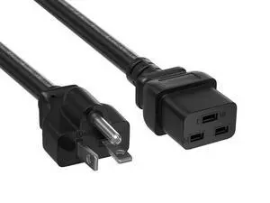 Cable Leader 3ft NEMA 6-20P to C19 Heavy Duty Power Cord, 12 AWG SJT 20A/250V, Black - 250V Server, PDU & Equipment Power Cord, UL Listed Cable Leader 3ft NEMA 6-20P to C19 Heavy Duty Power Cord, 12 AWG SJT 20A/250V, Black - 250V Server, PDU & Equipment Power Cord, UL Listed