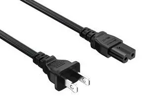 Cable Leader 10ft NEMA 1-15P 2-Prong to C7 Power Cord, 18 AWG 10A/125V, Black - US Figure-8 AC Cord for Notebook & Electronics, UL Listed Cable Leader 10ft NEMA 1-15P 2-Prong to C7 Power Cord, 18 AWG 10A/125V, Black - US Figure-8 AC Cord for Notebook & Electronics, UL Listed