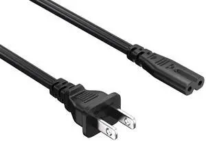 Cable Leader 15ft NEMA 1-15P to IEC C7 Notebook Power Cord, 18 AWG, Black - Figure-8 2-Prong AC Cord for Laptop, Printer & Electronics Cable Leader 15ft NEMA 1-15P to IEC C7 Notebook Power Cord, 18 AWG, Black - Figure-8 2-Prong AC Cord for Laptop, Printer & Electronics
