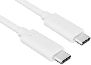 Cable Leader 3.3ft (1m) USB C to USB C Cable 10Gbps, USB 3.2 Gen 2 Type-C Data Cable, 60W PD Fast Charging, E-Marker, 4K Video, White - for MacBook, iPhone, iPad, Samsung Galaxy & SSD Cable Leader 3.3ft (1m) USB C to USB C Cable 10Gbps, USB 3.2 Gen 2 Type-C Data Cable, 60W PD Fast Charging, E-Marker, 4K Video, White - for MacBook, iPhone, iPad, Samsung Galaxy & SSD