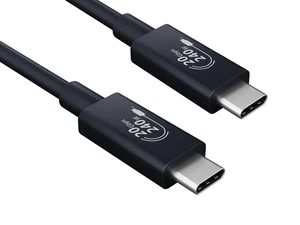 Cable Leader 6.6ft (2m) USB4 Cable 20Gbps, USB-C to USB-C Gen 2x2 Data Cable, 240W PD 3.1 Fast Charging, 4K Video, E-Marker, Black - for MacBook, Laptop, Docking Station & Portable SSD Cable Leader 6.6ft (2m) USB4 Cable 20Gbps, USB-C to USB-C Gen 2x2 Data Cable, 240W PD 3.1 Fast Charging, 4K Video, E-Marker, Black - for MacBook, Laptop, Docking Station & Portable SSD