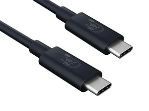 Cable Leader 3.3ft (1m) USB4 Cable 40Gbps, USB-C to USB-C Gen 3x2 Data Cable, 240W PD 3.1 Fast Charging, 8K Video, E-Marker, Black - for MacBook, Laptop, Docking Station & NVMe SSD Cable Leader 3.3ft (1m) USB4 Cable 40Gbps, USB-C to USB-C Gen 3x2 Data Cable, 240W PD 3.1 Fast Charging, 8K Video, E-Marker, Black - for MacBook, Laptop, Docking Station & NVMe SSD