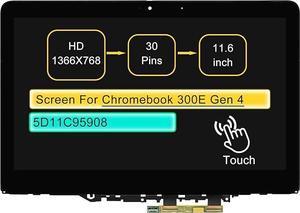 LCD Touch Screen Replacement Digitizer Assembly for Lenovo Yoga Chromebook 300E Gen 4 82W2 82W3 5D11C95909 5D11C95908 5D11C95910 5D11C95911 5D11C95912 5D11C95913 (HD 1366 * 768)