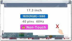 Screen Replacement for ASUS Rog G75VX G75VX-BHI7N09 G73JW-A1 G73JH-A1 FHD 1920 * 1080 40 pin LCD Non-Touch Screen Display Panel
