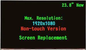 23.8" LCD Replacement for Dell OptiPlex 5490 AIO LCD Screen Display FHD(1920x1080) (Only for Non Touch Version !!)