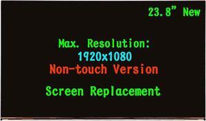 23.8" Screen Replacement for HP 24-f0000nh 24-f0000nj Screen LCD Display FHD(1920x1080) (Only for Non Touch Version !!)