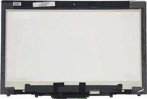 14" Replacement for Lenovo ThinkPad X1 Yoga 2nd 01AX897 01AX898 B140QAN01.3 LCD Display Touch Screen Digitizer Assembly with Bezel 2560x1440-40 Pin