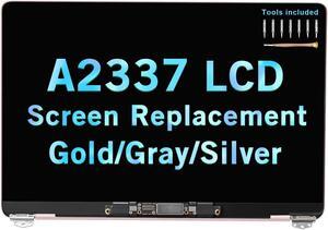 13" Replacement 2020 for MacBook Air M1 A2337 EMC 3598 Display Full LCD Screen Complete Top Assembly Kit (Rose Gold)