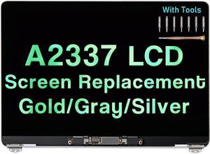 Screen Replacement for MacBook Air M1 A2337 2020 2021 13" EMC 3598 MGN63 MGN93 MGND3 MGN73 MGNA3 MGNE3 LCD Display Assembly Kit (Silver)