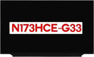 17.3" N173HCE-G33 N173HCE G33 Non-Touch Screen 40 Pins 144 Hz FHD 1080P LCD Replacement Display Panel(Without Frame Rate)