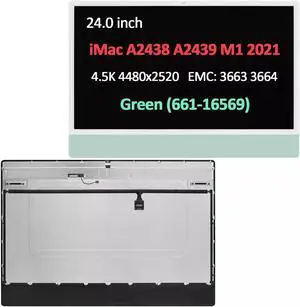 A2438 A2439 LCD Screen Replacement for iMac M1 Retina 2021 EMC 3663 661-16569