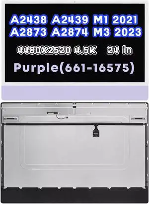 A2873 A2874 LCD Screen Replacement Assembly 4.5K for iMac 24" M3 2023 Purple OEM