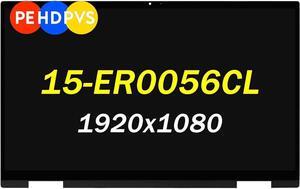 Replacement for HP Pavilion x360 15-ER 15-er1051cl 15-er1047nr 15-er0056cl 15-er0010nr 15-er0225od 15-er0125od 15-er0097nr 15-er0010ca 15-er0051nr 15.6" FHD LCD Touch Screen Assembly