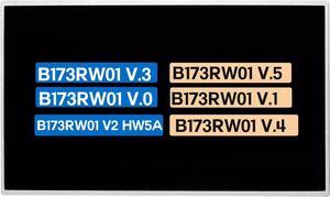 17.3" Display Panel Compatible with B173RW01 V.3 / B173RW01 V.5 / B173RW01 V.0 / B173RW01 V.1 / B173RW01 V2 HW5A / B173RW01 V.4 HD+ 1600 * 900 40 pins LCD Non-Touch Screen Replacement