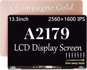 A2179 Screen Replacement Gold for MacBook Air Retina A2179 LCD Screen Display Assembly 2019 2020 EMC 3302 MVH22 MVH42 MVH52 MWTJ2 MWTK2 MWTL2 (Rose Gold)