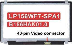 15.6" Replacement for LP156WF7 (SP)(A1) B156HAK01.0 for Dell Inspiron i5559 DP/N: 0KWH3G KWH3G LCD Screen Display Panel FHD 1080P 40 Pins 60Hz Touch