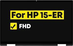 15.6" LCD Touch Screen Replacement Digitizer Assembly +Bezel for HP Pavilion x360 Convertible 15-er1051cl FHD 1920 * 1080
