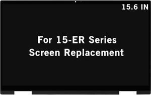 Replacement for HP Pavilion x360 15-ER 15T-ER000 15-er0010nr 15-ER0056CL 15-er0051nr M45118-001 M45119-001 1920 x 1080 FHD IPS LCD Touch Screen Digitizer Assembly Silver
