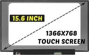 NT156WHM-T03 V8.0 Replacement for HP 15-DW0036WM 15-DW0038WM 15-dw2025cl 15-dw3013dx LCD Screen 1366x768 15.6 inch 40 Pins 60Hz LED Display Digitizer Panel (for Touch Screen Only)