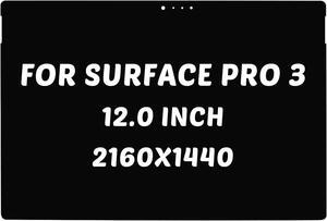 NUOLAISUN Replacement for Microsoft Surface Pro 3 1631 LCD Screen for Surface Pro 3 Display LTL120QL01-003 Digitizer TOM12H20 2160x1440 12.0 inch LED Screen Digitizer Panel(Not Surface RT3)
