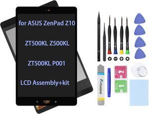 9.7" Screen Replacement for ASUS ZenPad Z10 ZT500KL Z500KL ZT500KL P001 Display LCD Assembly Glass Touch Digitizer + Repair Kit (No Adhesive) (Black)