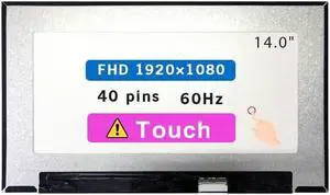 Screen Replacement N140HCN-G53 B140HAK03.1 LP140WFB-SPH1 for Dell Latitude 14 3420 5400 5401 5410 5411 5420 14.0" FHD 1920x1080 40 pin LCD Touch Screen Display Panel