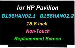 GBOLE Replacement 15.6" for HP Pavilion 15-CS2051OD 6GS02UA 15-CS3067ST 13Q27UA 15-CS2064ST 6GR92UA 15-CS3019NR 3C586UA B156HAN02.1 LED LCD Replacement Screen/Panel (Non-Touch)