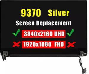 13.3 for Dell XPS 13 9370 UHD LCD LED Display Touch Screen Complete Assembly