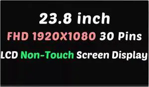 23.8" for Dell 0CTN53 0CTN53 LED LCD Display Non-Touch Screen FHD 1920x1080