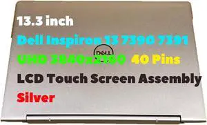 13" for Dell Inspiron 13 7390 7391 P113G P113G001 UHD LCD Touch Screen Assembly