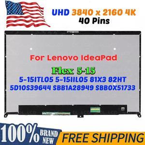 15.6" Lcd Touch Screen Lenovo IdeaPad Flex 5-15IIL05 5-15ITL05 4K UHD 5D10S39644