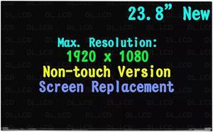 23.8" for M84859-001 318L5AA LCD Panel Display Screen FHD Non-Touch LCD Display