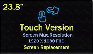 NUOLAISUN for Dell Inspiron 24 5415 for AIO Touch Screen 23.8" FHD Touch LCD Screen Display