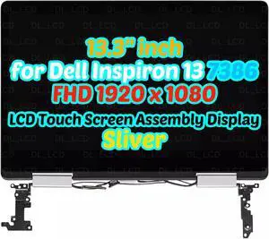 13" for Dell Inspiron 13 7386 2 in 1 FHD LCD Touch Screen Assembly Display