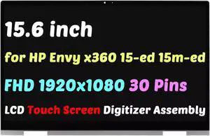 15.6 NV156FHM-N4T for HP Envy x360 15t-ed000 15-ed LCD Touch Screen Assembly FHD