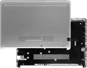 NUOLAISUN L24478-001 Lower Bottom Case Housing Cover Base Enclosure Replacement for HP Pavilion 14-CF 14-DF 14-DK 14-DK0002DX 14-CF2112WM 14-CF0013DX 14-CF0006DX 14-DF0023CL 14-DK1032WM Silver