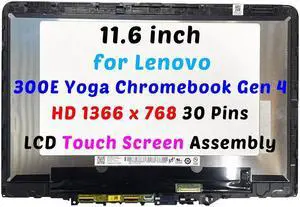 11.6" for Lenovo 300E Yoga Chromebook Gen 4 Lcd Touch Screen Assembly 5D11C95913