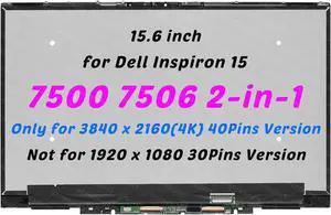 1NNC3 0R5VC9 for Dell Inspiron 7500 7506 2-in-1 LCD Touch Screen Assembly UHD