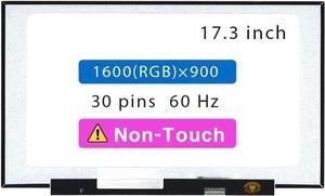 GBOLE 17.3" Screen Replacement NT173WDM-N23 for Lenovo Ideapad 3 17ALC6 17ARE05 17IAU7 17IIL05 17IML05 17ITL6 17ABA7 81W5 81WC 81WF 82H9 82KV 82RQ 82RL LCD Display Panel HD+ 1600×900 Non-Touch