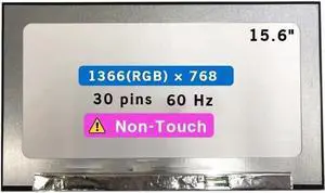 15.6" Screen Replacement for HP Elitebook 650 G9 LCD Display Panel 30 pin (HD 1366*768 Non-Touch)