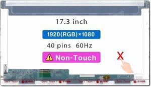 GBOLE 17.3" Screen Replacement for ASUS Rog G750JX-T Series LCD Display Panel 40 pin (FHD 1920 * 1080 Non-Touch)