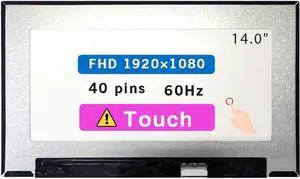 14.0" Screen Replacement for HP Elitebook 840 G7 LCD Display Panel 40 pin (FHD 1920 * 1080 Touch)