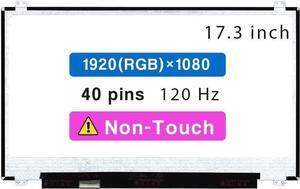 GBOLE Screen Replacement for ASUS Rog Strix GL702VS 17.3" FHD 1920 * 1080 40 pin 120Hz LCD Non-Touch Screen Display Panel