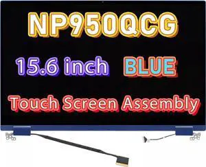 GBOLE Replacement for Samsung NP950QCG-K01US LCD QLED Touch Screen Assembly Replacement 1920x1080 30 Pins LCD Display (Blue)