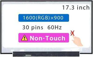 GBOLE Screen Replacement for ASUS VIVOBOOK X712J 17.3" HD+ 1600x900 30 pin LCD Non-Touch Screen Display Panel