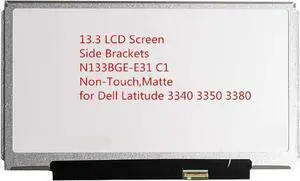 GBOLE 13.3" LED for Dell Latitude 3340 3350 3380 LTN133AT31 LTN133AT32 B133XTN01.6 fit HB133WX1-201 N133BGE-E31 B133XTN02.1 30pin HD 1366x768 Non-Touch