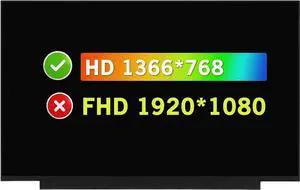 GBOLE Replacement for HP 14-FQ1076NR 14-FQ1011LA 14.0" HD 1366×768 30 Pins Non-Touch Screen LCD Display Panel